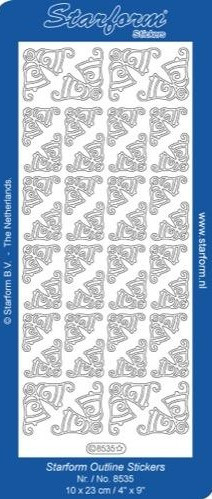 Starform Bell Corners Gold Peel Sticker 8535 G