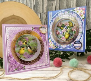 Hunkydory Crafts Delightful Birds Decoupage Card Kit- A New Season BIRDS102