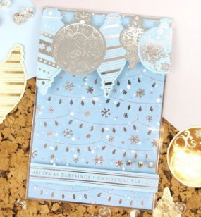 Hunkydory Crafts A4 Christmas Stickables Self-Adhesive- Foiled Baubles