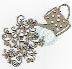 Scrapaholics Laser Cut Chipboard 1.8mm Thick- Watering Can