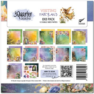 3Quarter Designs- Visiting Fairyland- 8x8 Paper Pack