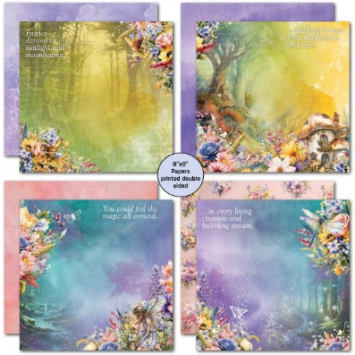 3Quarter Designs- Visiting Fairyland- 8x8 Paper Pack