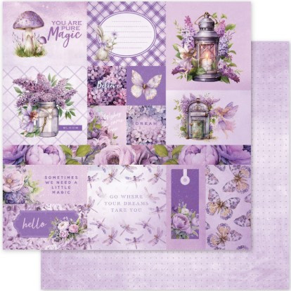 Paper Rose 12x12 Paper Collection - Lavender & Fairies