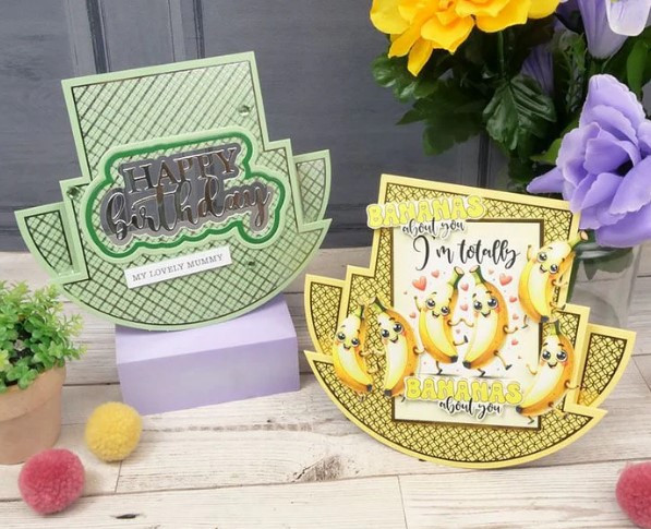 Hunkydory Crafts 350gsm Cards & Envelopes- Foiled Pattern Rocker Cards