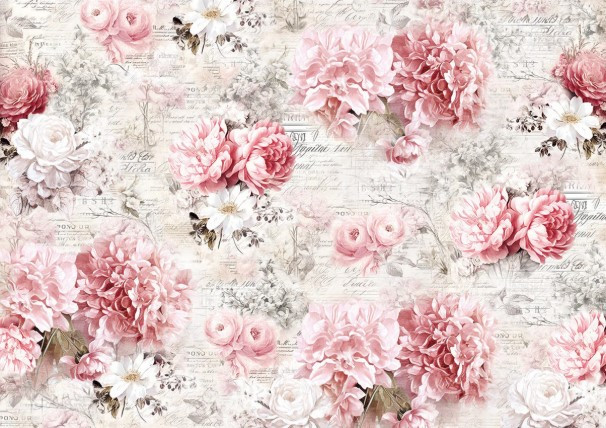 Ciao Bella- Tissue Paper- 27.16"x19.29" (69cm x 49cm)- Flowers Dreams