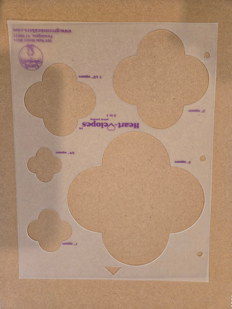 Green Sneakers 5 in 1 Heart-velopes - 5 Sizes