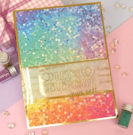 Hunkydory Crafts Luxury Foiled Acetate- Card Wraps LFACW101