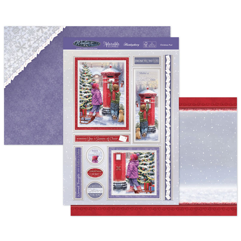 Hunkydory Crafts Winter Wishes 2020 Luxury Topper Collection -- 10 Topper Sets + Matching Inserts