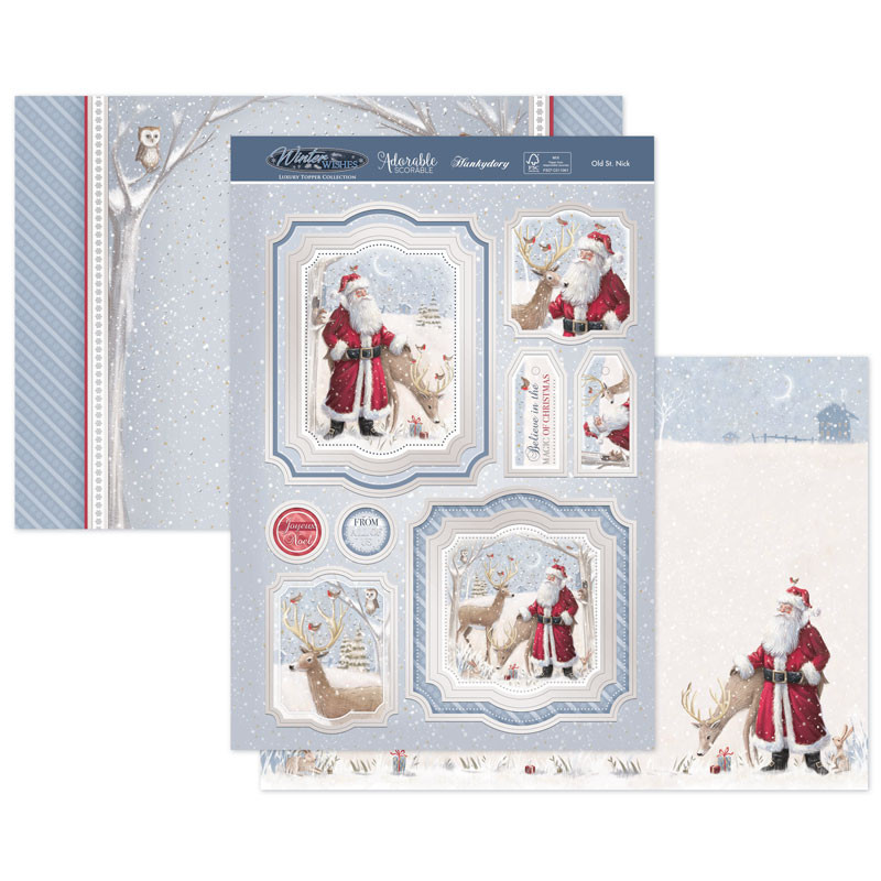Hunkydory Crafts Winter Wishes 2020 Luxury Topper Collection -- 10 Topper Sets + Matching Inserts