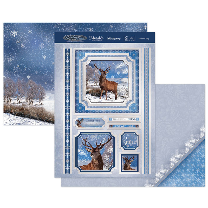 Hunkydory Crafts Winter Wishes 2020 Luxury Topper Collection -- 10 Topper Sets + Matching Inserts