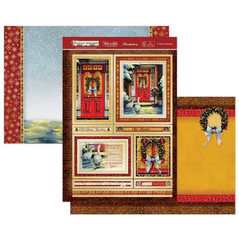 Hunkydory Crafts Festive Memories 2020 Luxury Topper Collection --CLASSICS20-101 + Matching Inserts