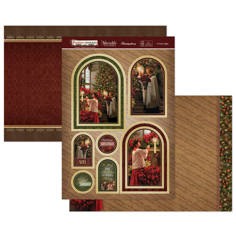 Hunkydory Crafts Festive Memories 2020 Luxury Topper Collection --CLASSICS20-101 + Matching Inserts