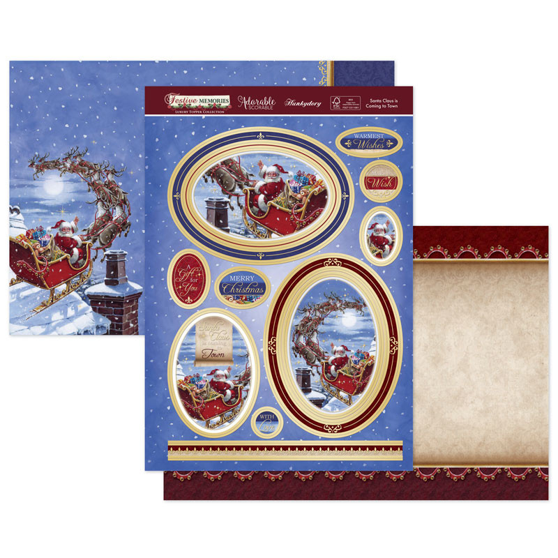Hunkydory Crafts Festive Memories 2020 Luxury Topper Collection --CLASSICS20-101 + Matching Inserts