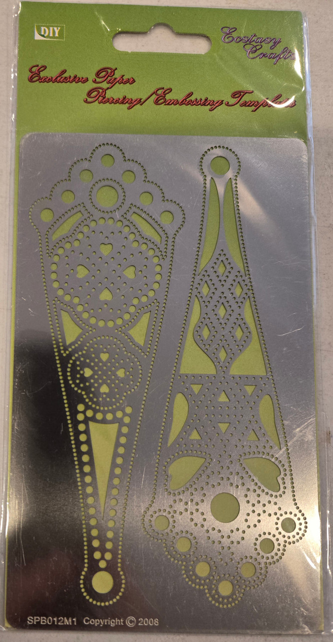 Ecstasy Crafts Piercing & Embossing Template- 8.5cm x 14cm SPB012M1