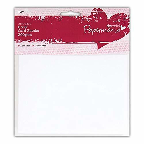 Papermania 6x6 Stepper Card Blanks & Envelopes - 300gsm 4-Sets