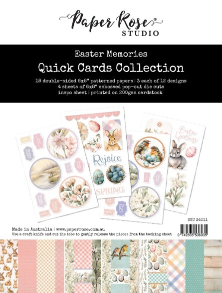 Paper Rose- 6x8" Quick Cards Collection - Easter Memories