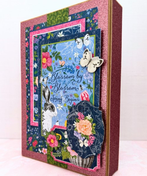Graphic 45 Album Kit 2025- Spring is in the Air- Glitter Interactive Folio Album