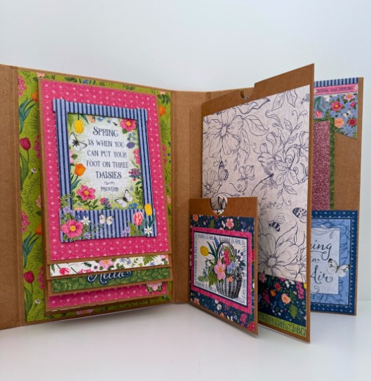 Graphic 45 Album Kit 2025- Spring is in the Air- Glitter Interactive Folio Album