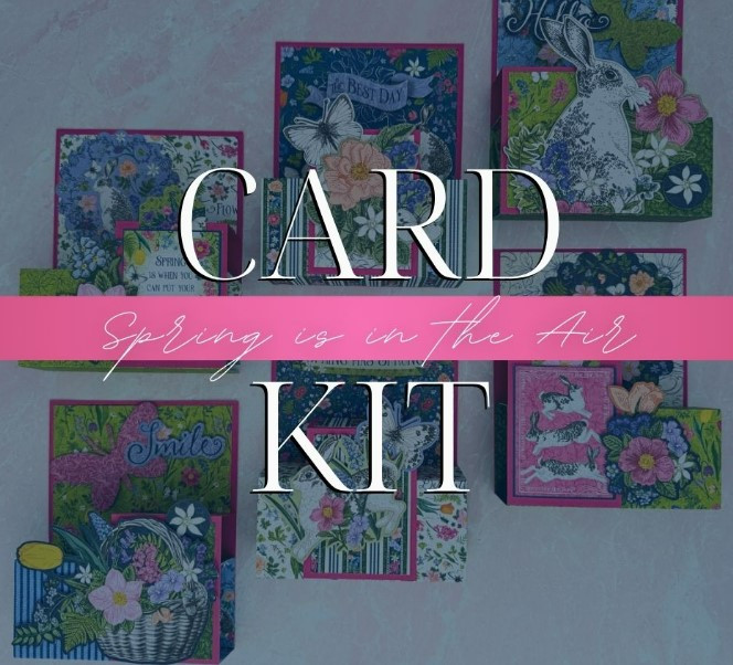 Graphic 45 Card Kit 2025 Spring is in the Air - Pop-up Card Set