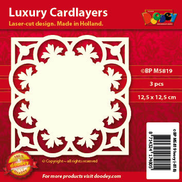 Luxury Cardlayers 3pc M5819 Ivory Laser-Cut Card Accents Making