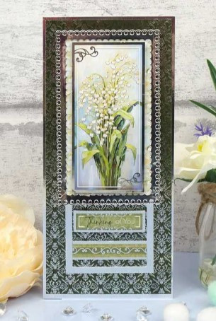 Hunkydory Crafts- Painted Petals Luxury Foiled Edge-to-Edge Cardstock LFC185