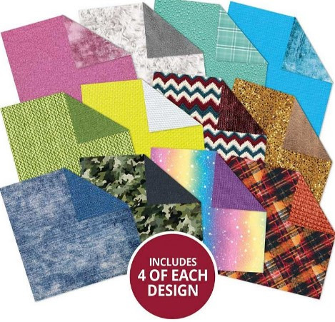 Hunkydory Crafts- Textile Fabrics & Fibres 8x8 Paper Pad PAD106