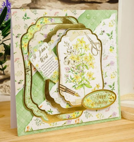 Hunkydory Crafts Deluxe Craft Pad- Forever Florals Wildflowers