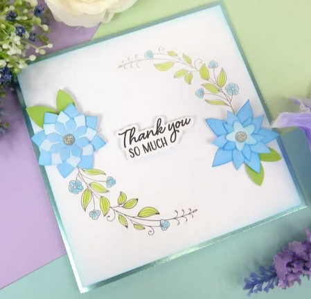 Hunkydory Crafts- Build-a-Bouquet 6x6 Card Fronts BAB109