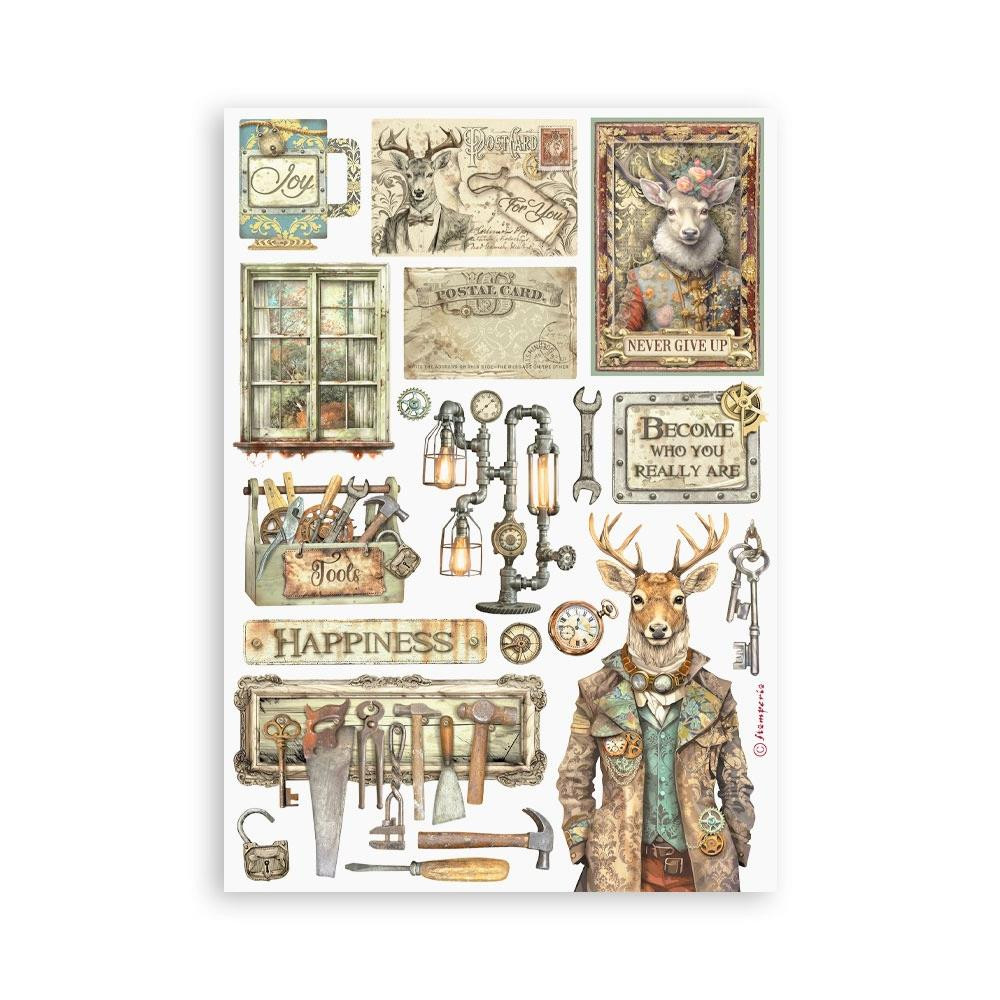 Stamperia Washi Pad - 8- A5 Adhesive Sheets- Alterego