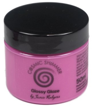 Cosmic Shimmer- Glossy Glaze - Fuchsia Pink - 50ml Jar