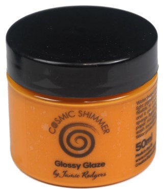 Cosmic Shimmer- Glossy Glaze - Orange Flame - 50ml Jar