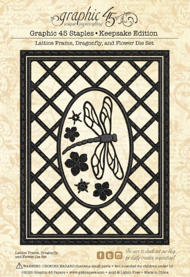 Graphic 45- Keepsake Kit with Exclusive Metal Die Set- Flutter