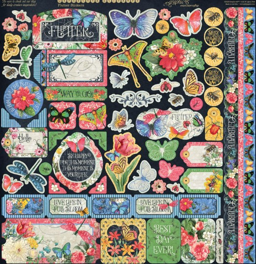 Graphic 45- Keepsake Kit with Exclusive Metal Die Set- Flutter