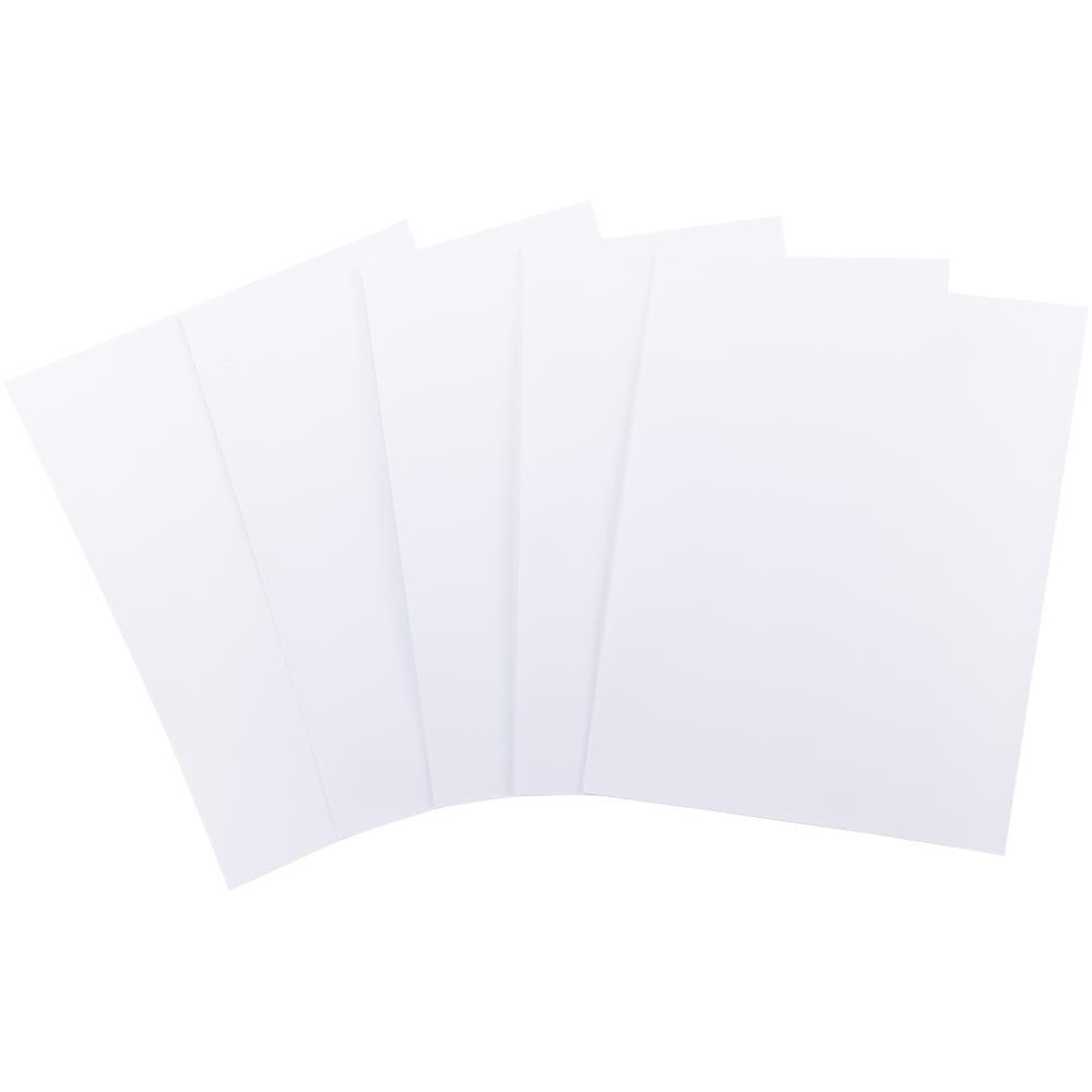 Harmony Hues Premium Solid Core Cardstock 80 sheets of 8.5x11 Textured Brilliant White 176gsm