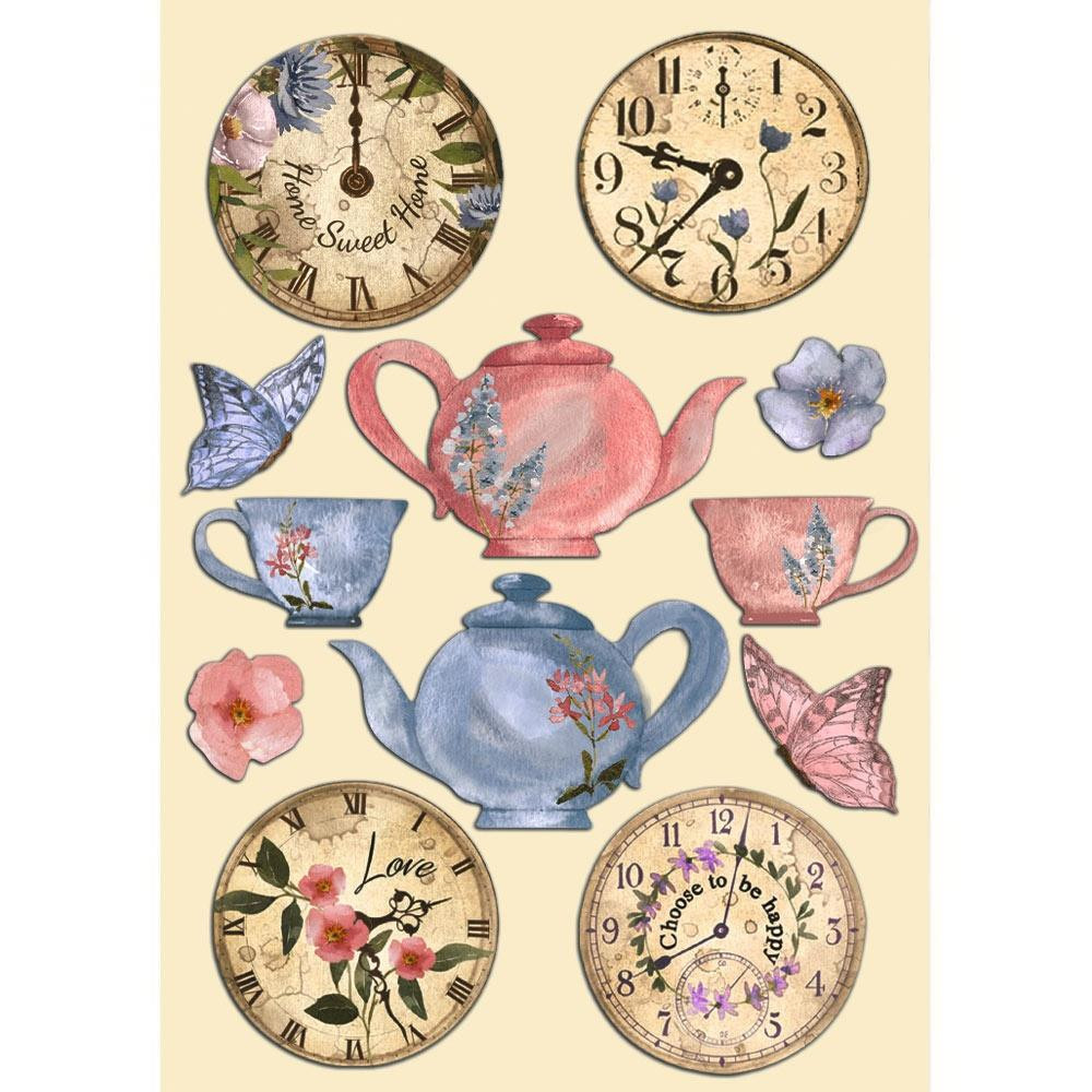 Stamperia Wooden Shapes A5 - Welcome Home Clocks