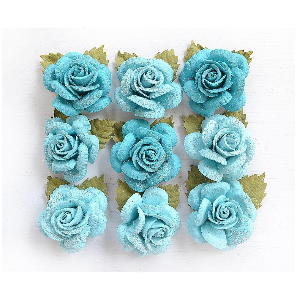 Little Birdie Crafts- Handmade Flowers- Karin- Songs of the Sea- 9pc