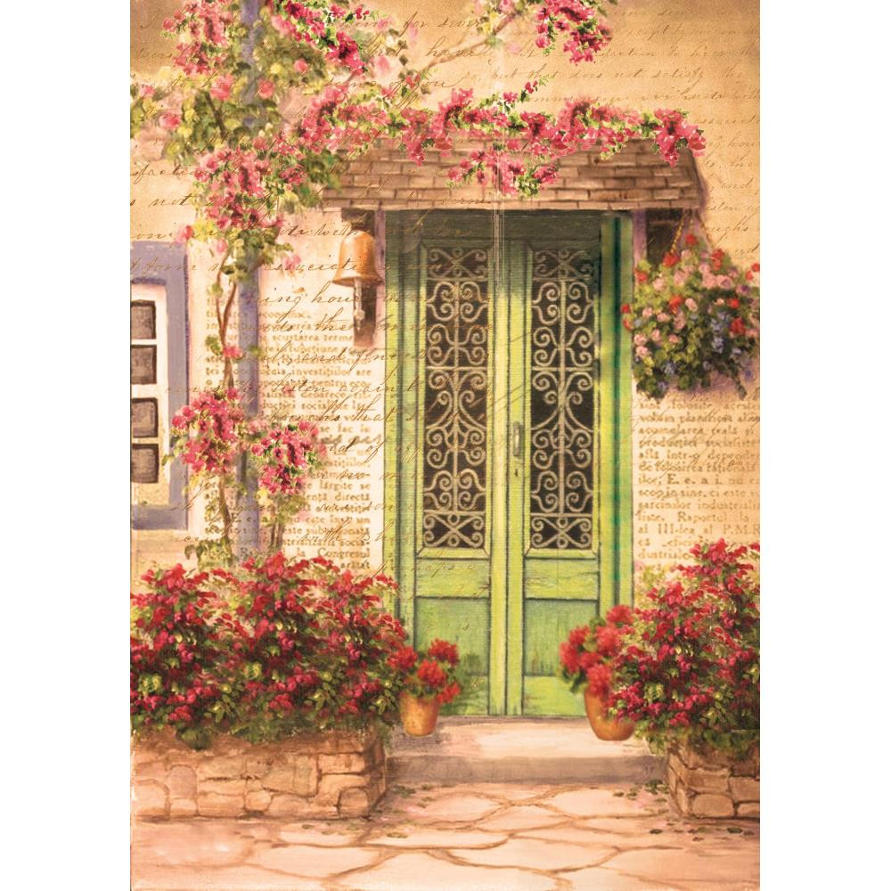 Little Birdie Crafts- A4 Decoupage Papers- Trendy Doors- 4 sheets