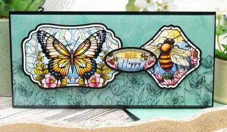 Hunkydory Crafts Stained Glass Wonderful Wildlife Luxury Foiled Acetate LFA255