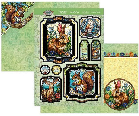 Hunkydory Crafts Stained Glass Wonderful Wildlife Luxury Topper Collection SGWW101