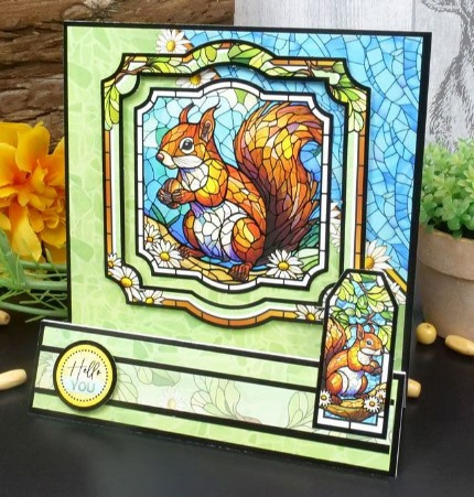 Hunkydory Crafts Stained Glass Wonderful Wildlife Luxury Topper Collection SGWW101
