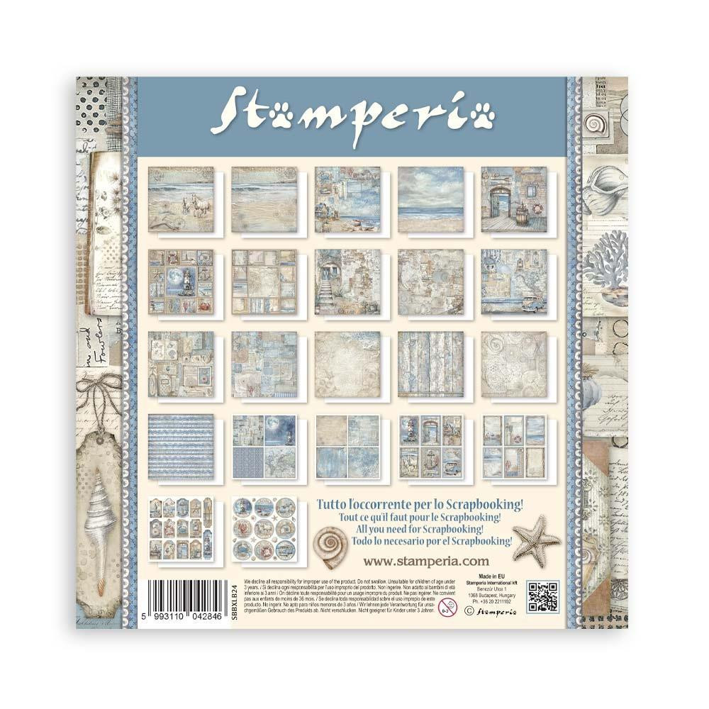 Stamperia- 12"X12" Single-Faced Paper Maxi Pad 22/Pkg- Silent Sea