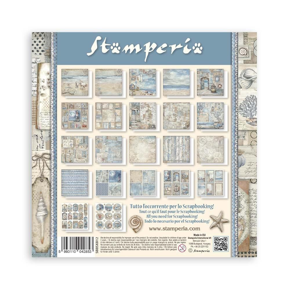 Stamperia 8x8-inch Single-Sided Maxi Pad- Silent Sea 22 Designs/1 Each