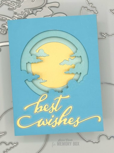 Memory Box 100% Steel Distant Sun Collage Cutting Die- 94628