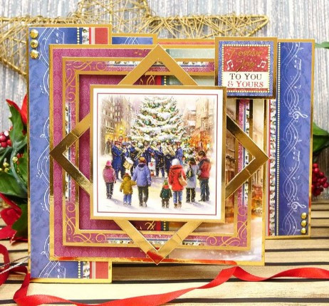 Hunkydory Crafts Festive Joy Luxury Topper Set- A Christmas Chorus CLASSIC25-902