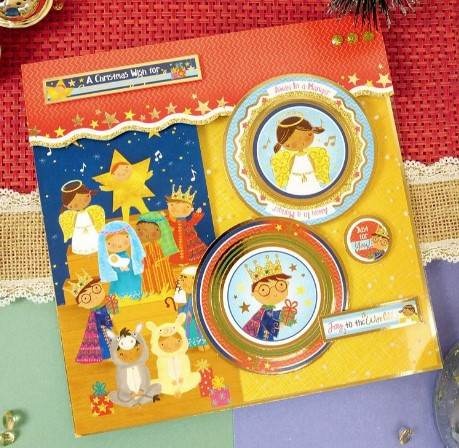 Hunkydory Crafts Cutest Christmas Luxury Topper Set- Away in a Manger CUTE25-902