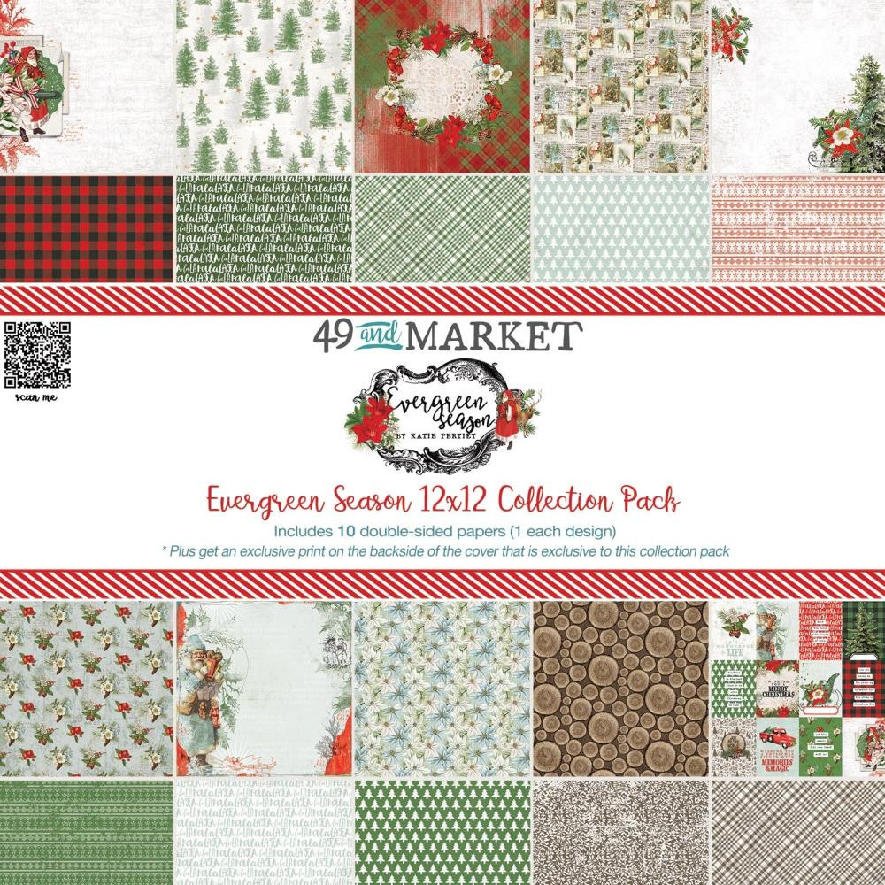 49 and Market- Evergreen Season- 12x12 Collection Pack