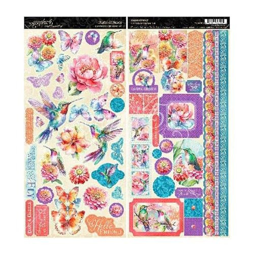 Graphic 45- Cardstock Sticker Set- Flight of Fancy