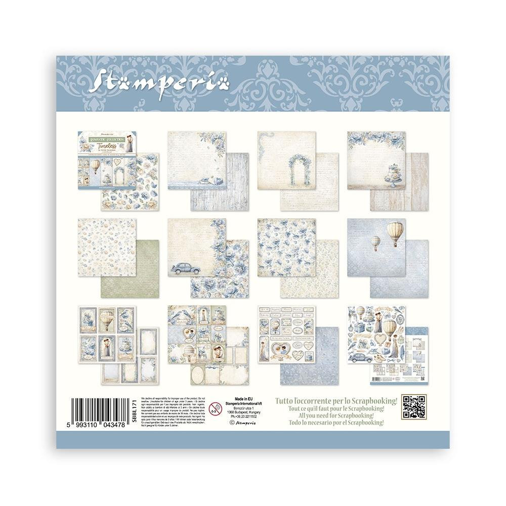Stamperia 12x12-inch Double-sided Paper Pad- Timeless- 10 Designs/1 Each