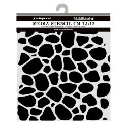 Stamperia Stencil 12x12CM- Hidden Grove- Stone Pattern