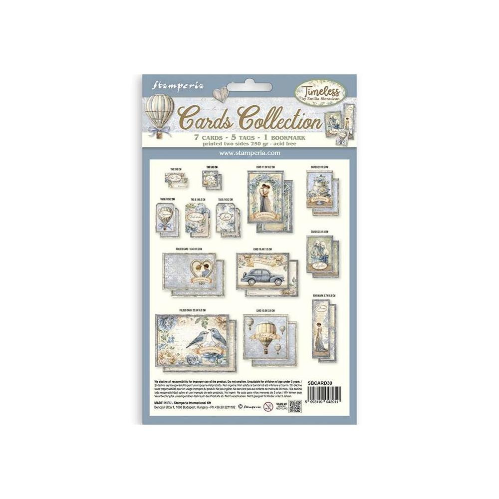 Stamperia Cards Collection - cards, tags - Timeless